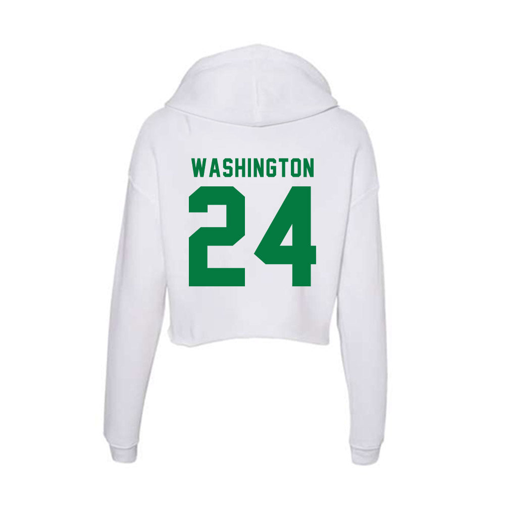 Oregon - NCAA Football : Jett Washington - Women's Crop Fleece Hooded Sweatshirt-1