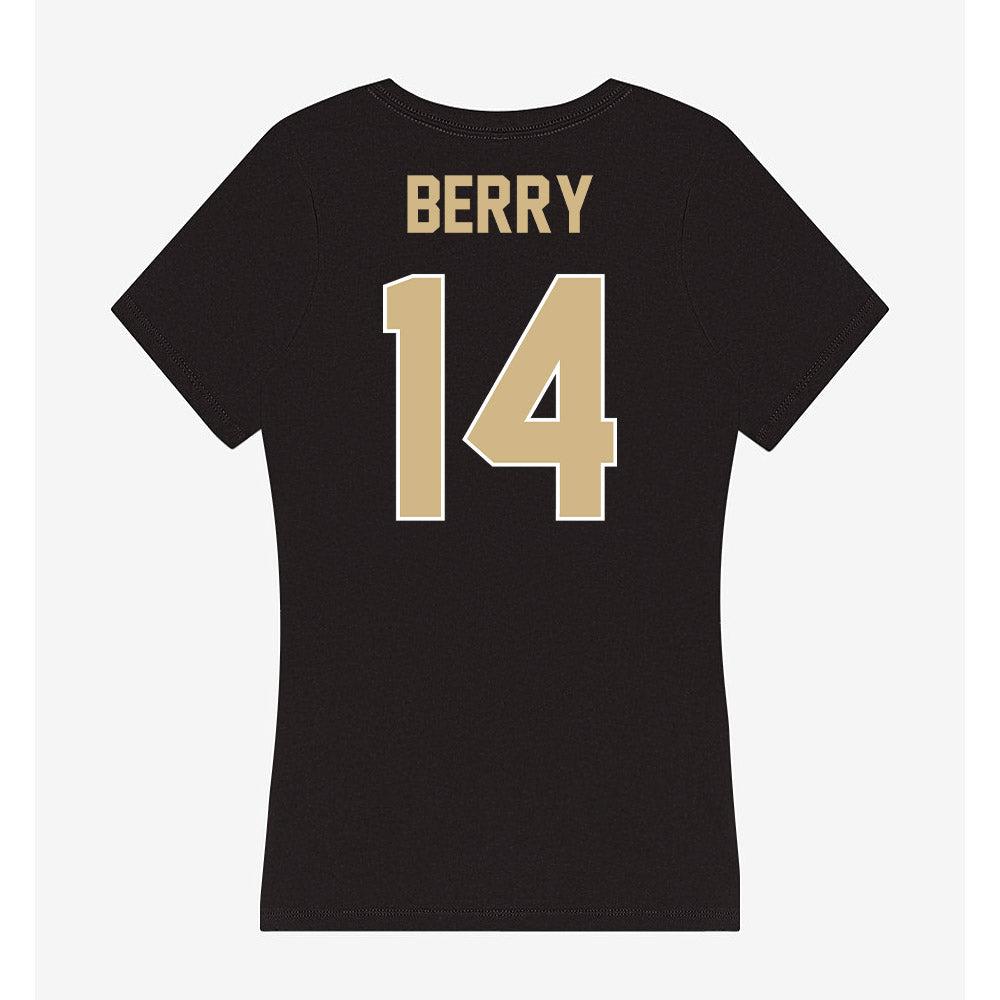 Purdue - NCAA Football : Corin Berry - Women's V-Neck T-Shirt-1