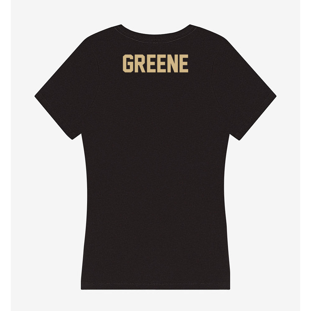 Purdue - NCAA Men's Track & Field : Zyan Greene - Women's V-Neck T-Shirt-1