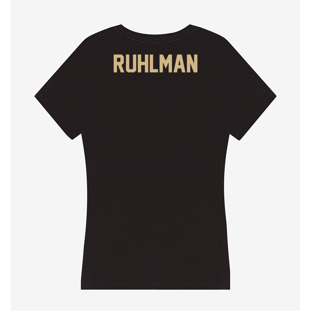 Purdue - NCAA Wrestling : Delaney Ruhlman - Women's V-Neck T-Shirt-1