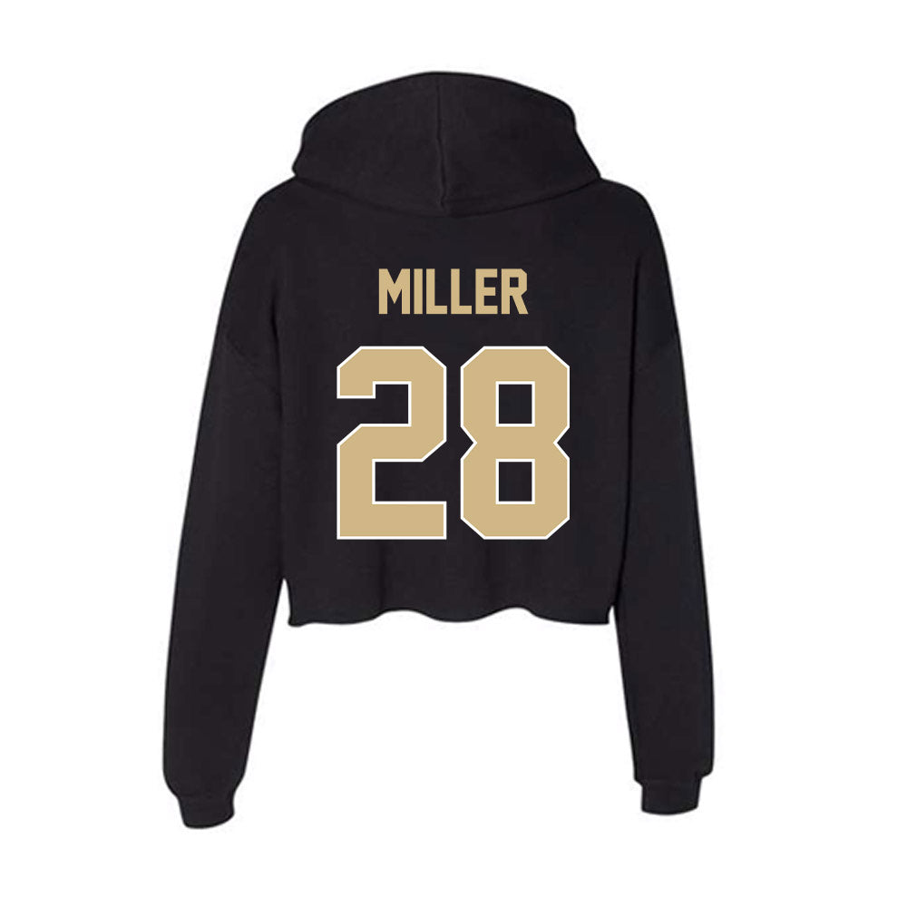 Purdue - NCAA Women's Soccer : Grace Miller - Women's Crop Fleece Hooded Sweatshirt-1