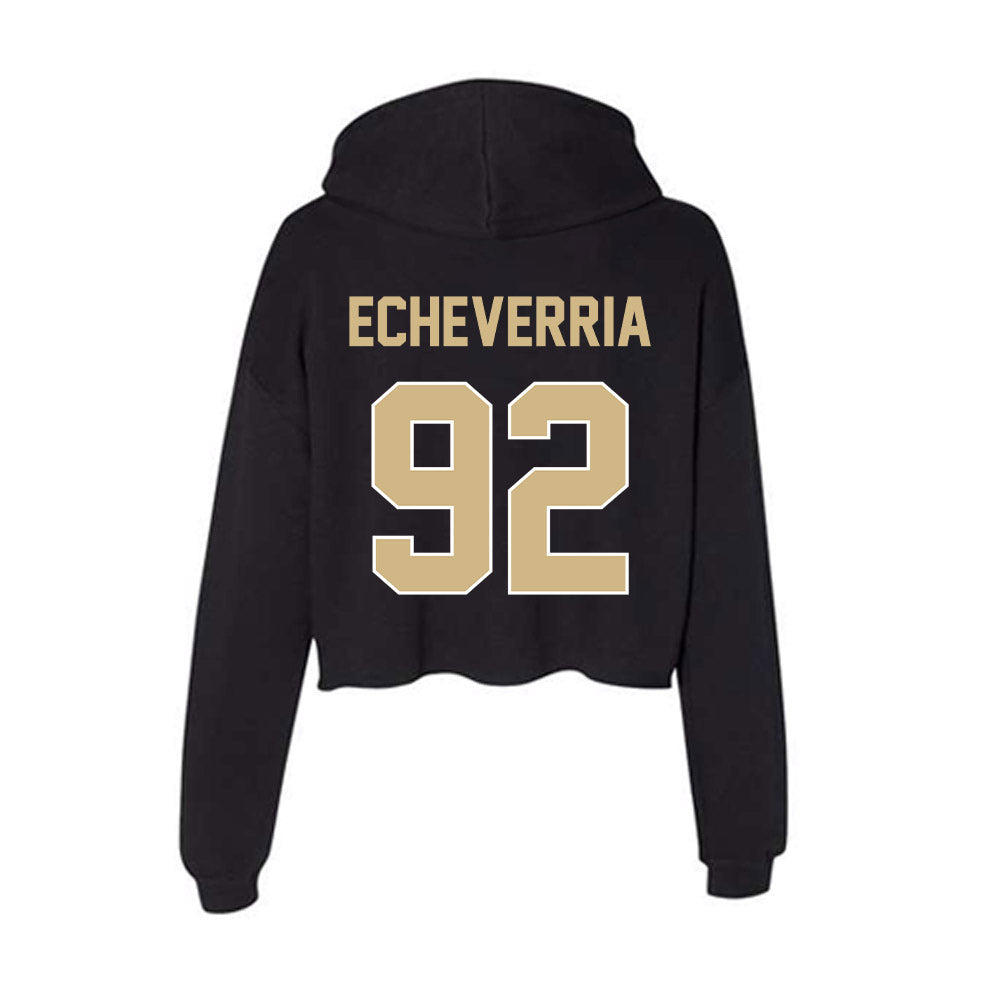 Purdue - NCAA Football : Jacobo Echeverria - Women's Crop Fleece Hoodie-1