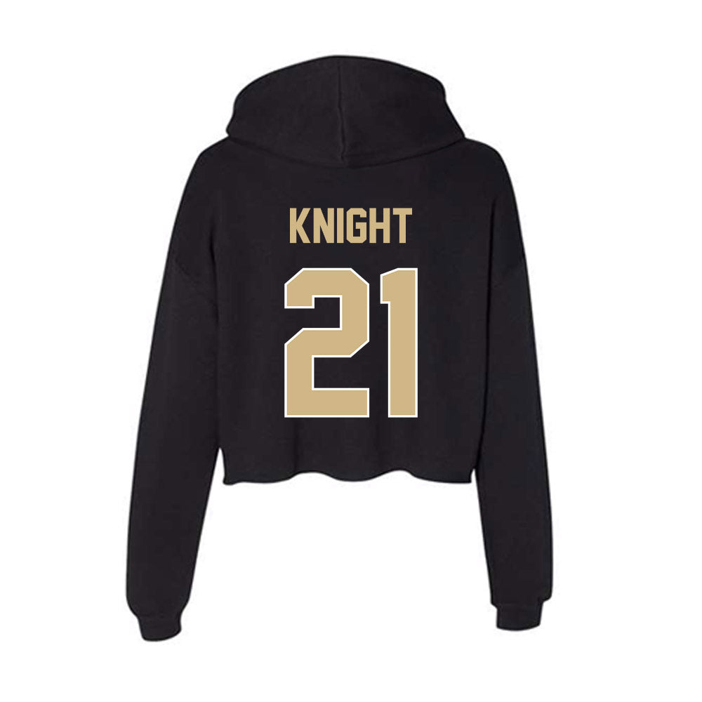 Purdue - NCAA Men's Basketball : Rivers Knight - Women's Crop Fleece Hoodie-1