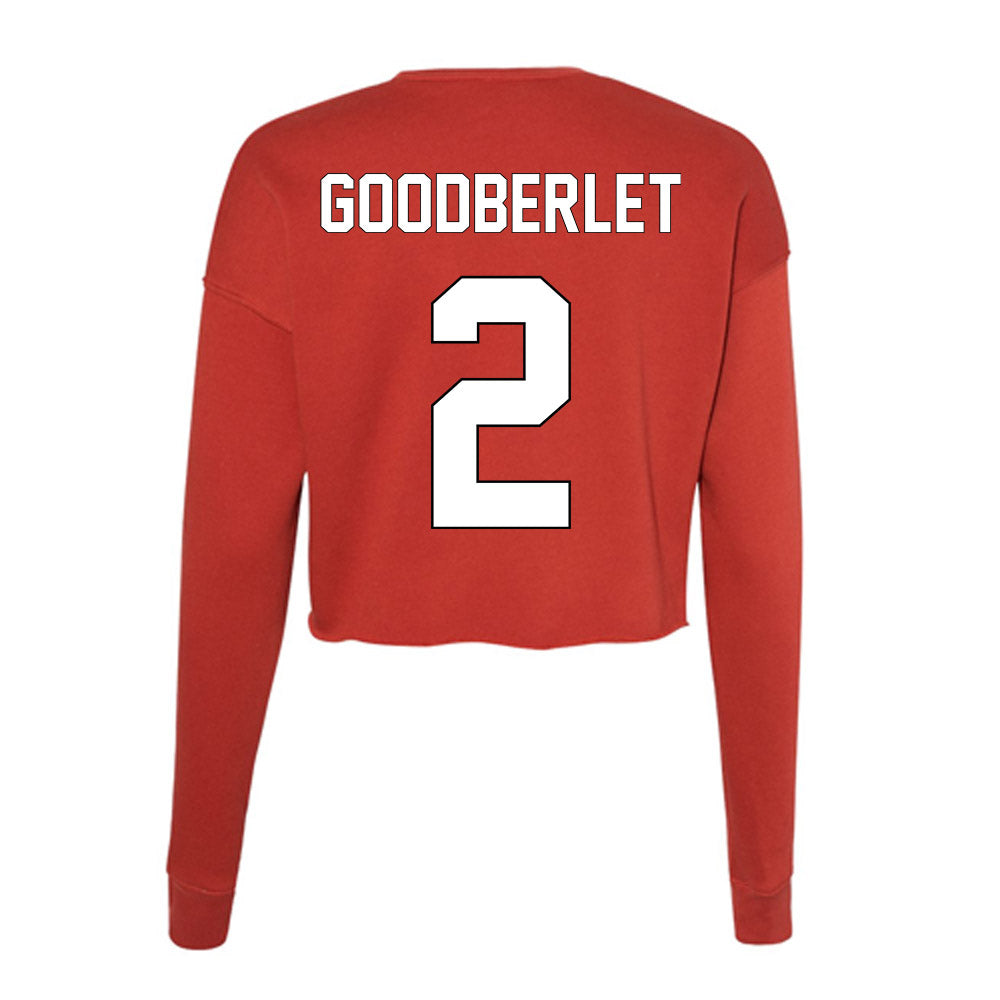 Maryland - NCAA Men's Lacrosse : Grady Goodberlet - Women's Cropped Crew Fleece-1