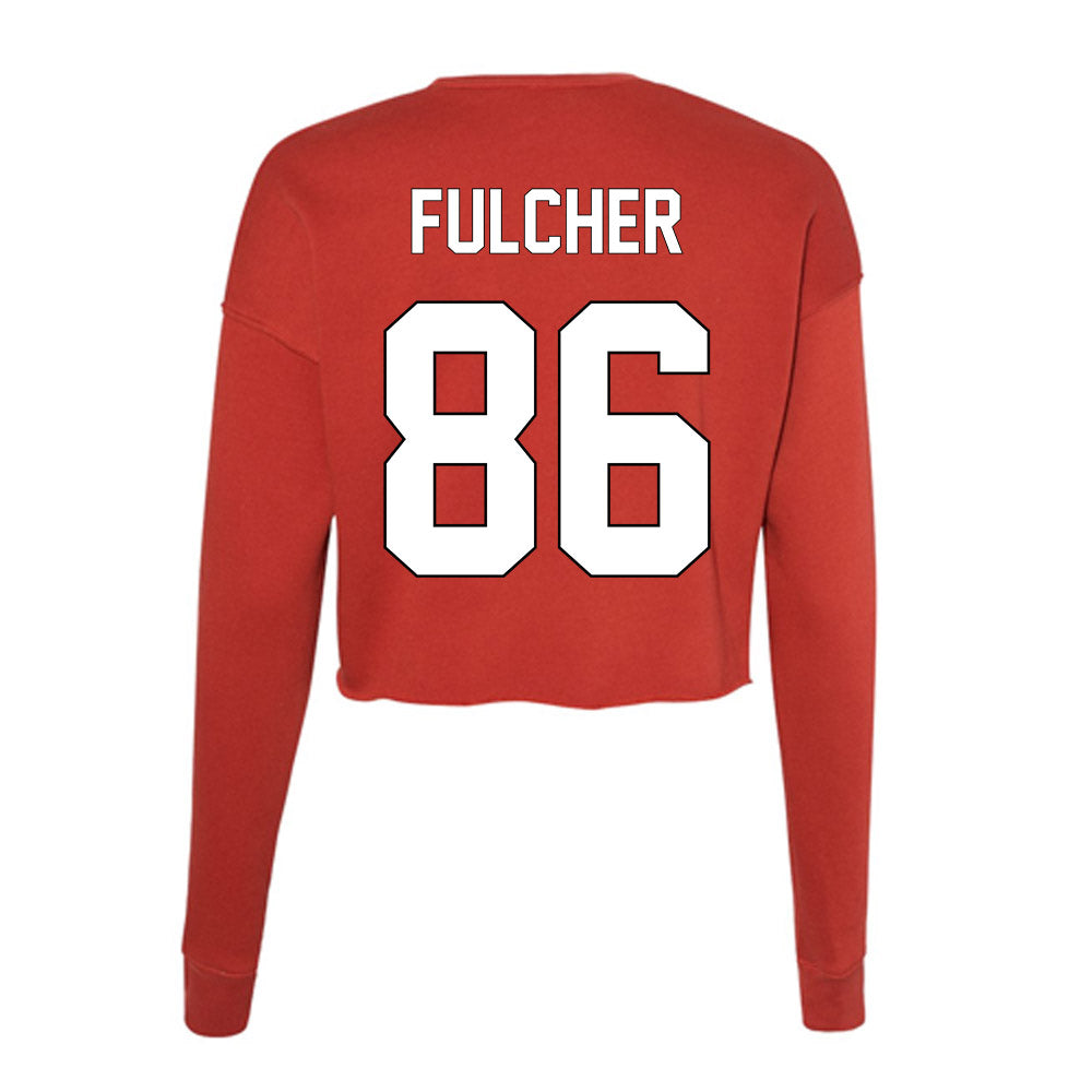 Maryland - undefined : Eli Fulcher - Women's Cropped Crew Fleece-1