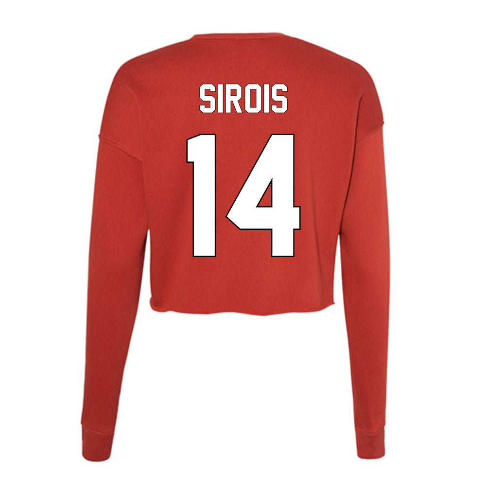 Maryland - NCAA Baseball : Jackson Sirois - Women's Cropped Crew Fleece-1