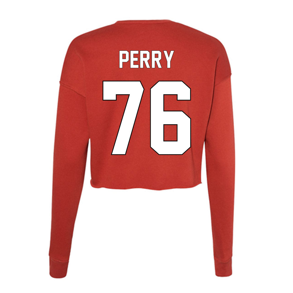 Maryland - NCAA Football : Rahtrel Perry - Women's Cropped Crew Fleece-1
