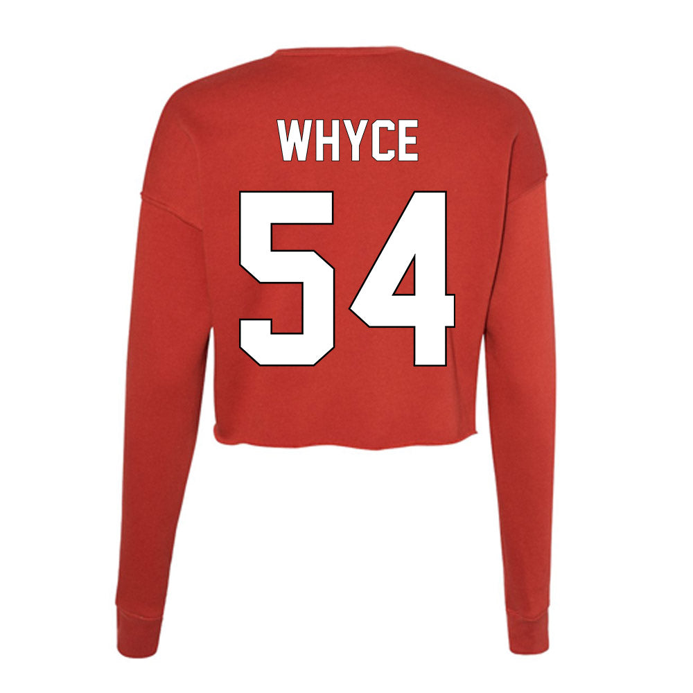Maryland - NCAA Football : JaMarcus Whyce - Women's Cropped Crew Fleece-1
