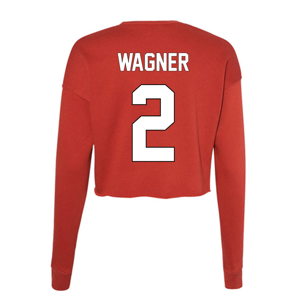 Maryland - NCAA Men's Basketball : Dajuan Wagner - Women's Cropped Crew Fleece-1