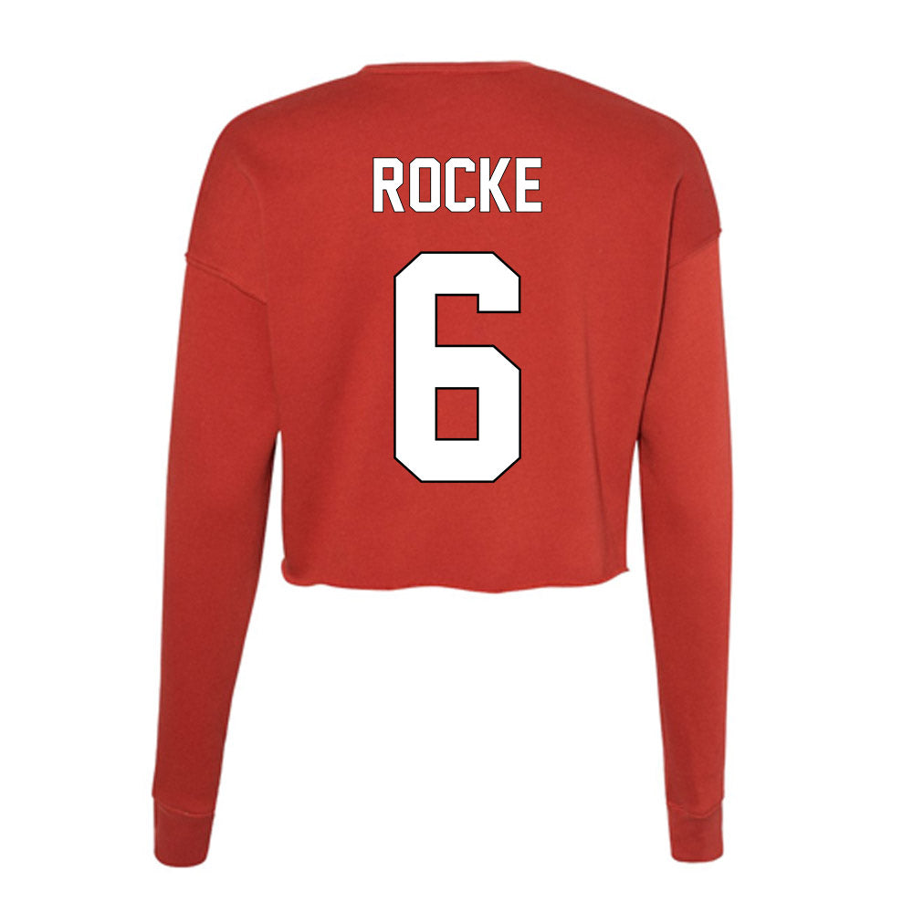 Maryland - NCAA Softball : Zayda Rocke - Women's Cropped Crew Fleece-1