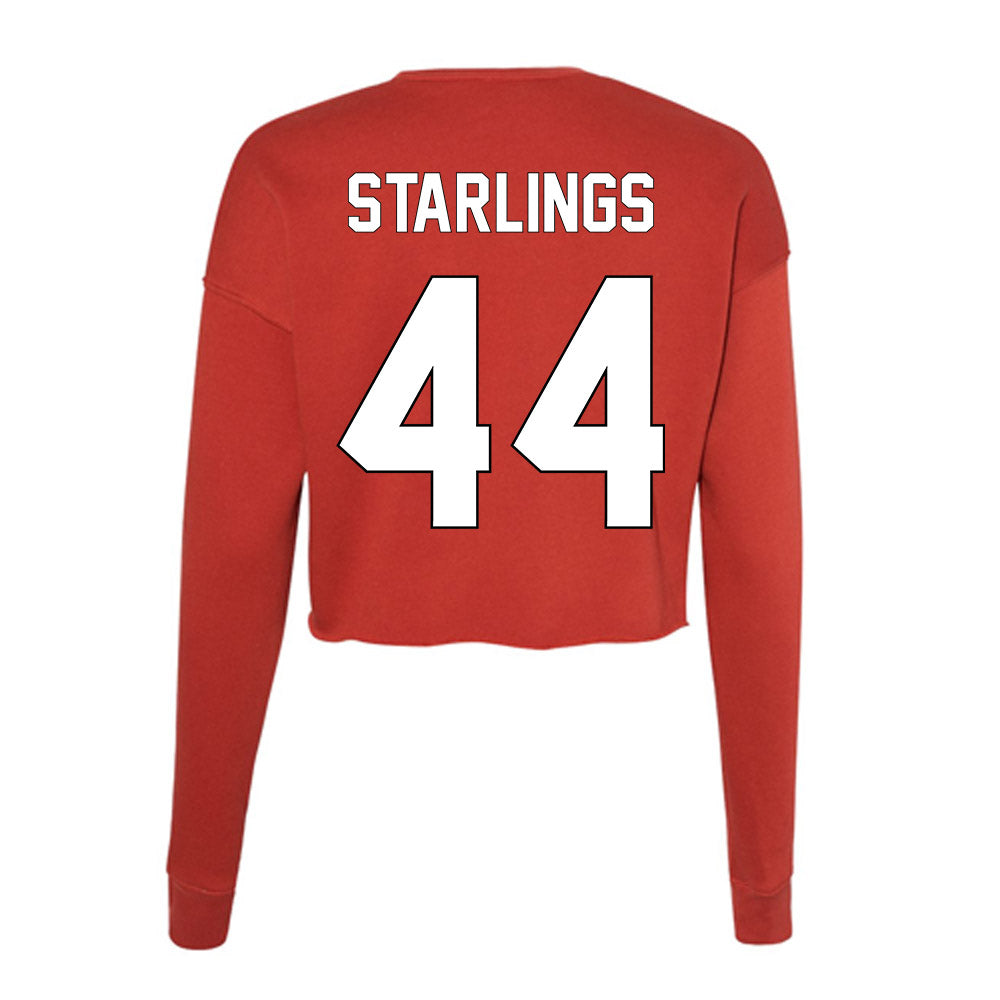Maryland - NCAA Football : Joel Starlings - Women's Cropped Crew Fleece-1