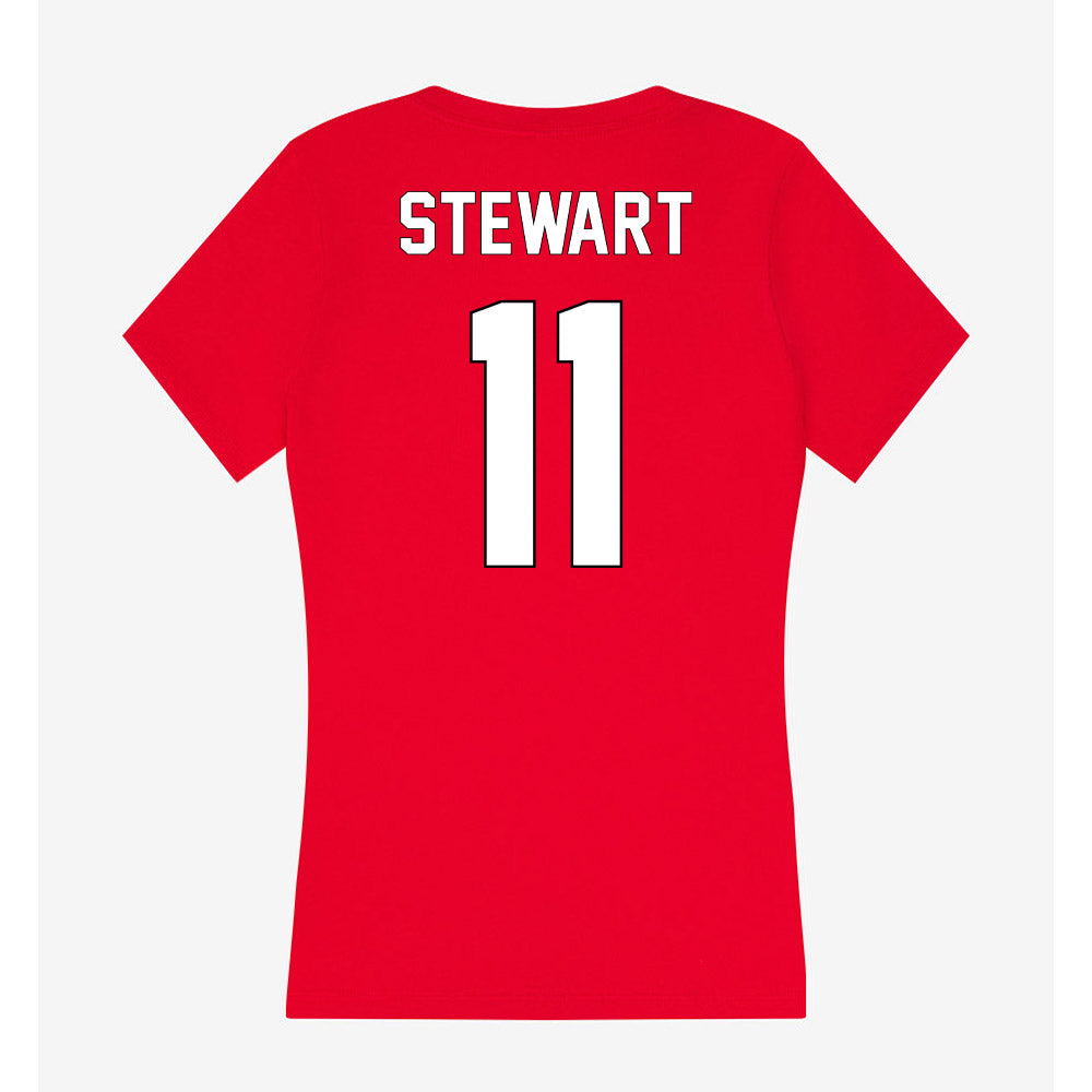 Maryland - NCAA Football : Sidney Stewart - Women's V-Neck T-Shirt-1