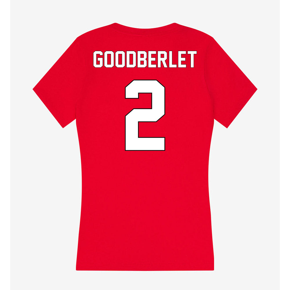 Maryland - NCAA Men's Lacrosse : Grady Goodberlet - Women's V-Neck T-Shirt-1