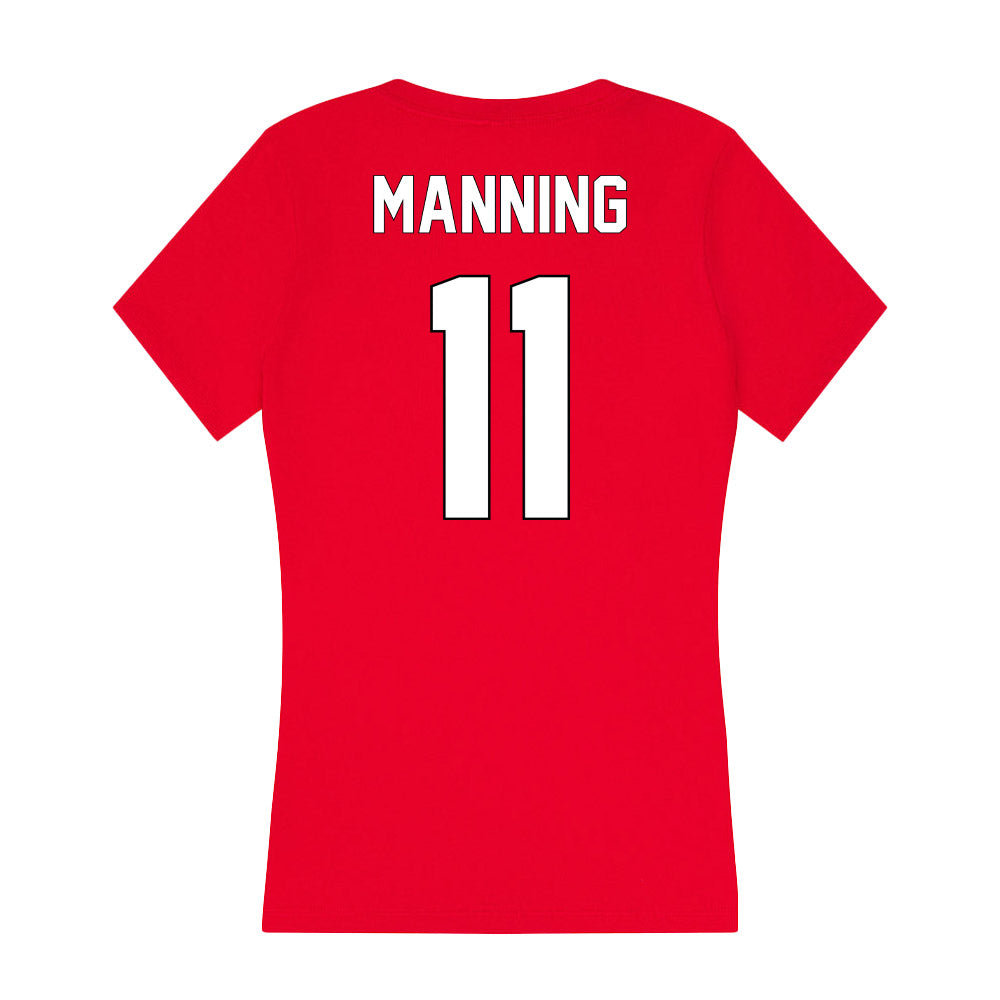 Maryland - NCAA Football : Ryan Manning - Women's V-Neck T-Shirt-1