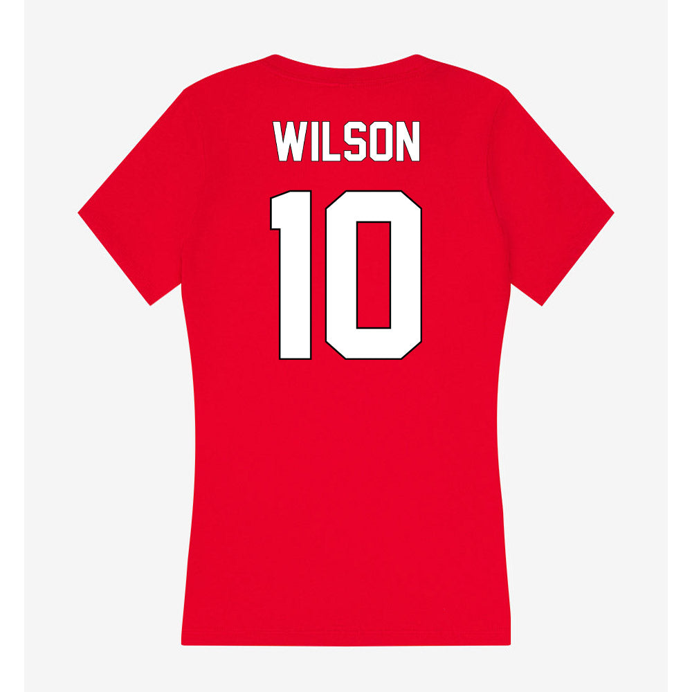 Maryland - NCAA Softball : Gracie Wilson - Women's V-Neck T-Shirt-1