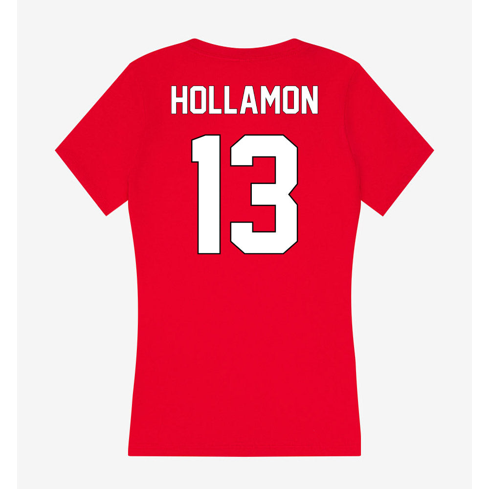 Maryland - NCAA Women's Field Hockey : Jordyn Hollamon - Women's V-Neck T-Shirt-1