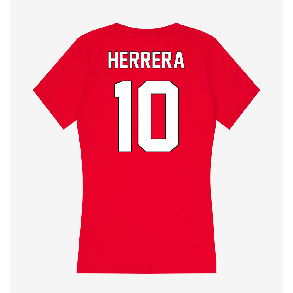 Maryland - NCAA Women's Lacrosse : Sofia Herrera - Women's V-Neck T-Shirt-1