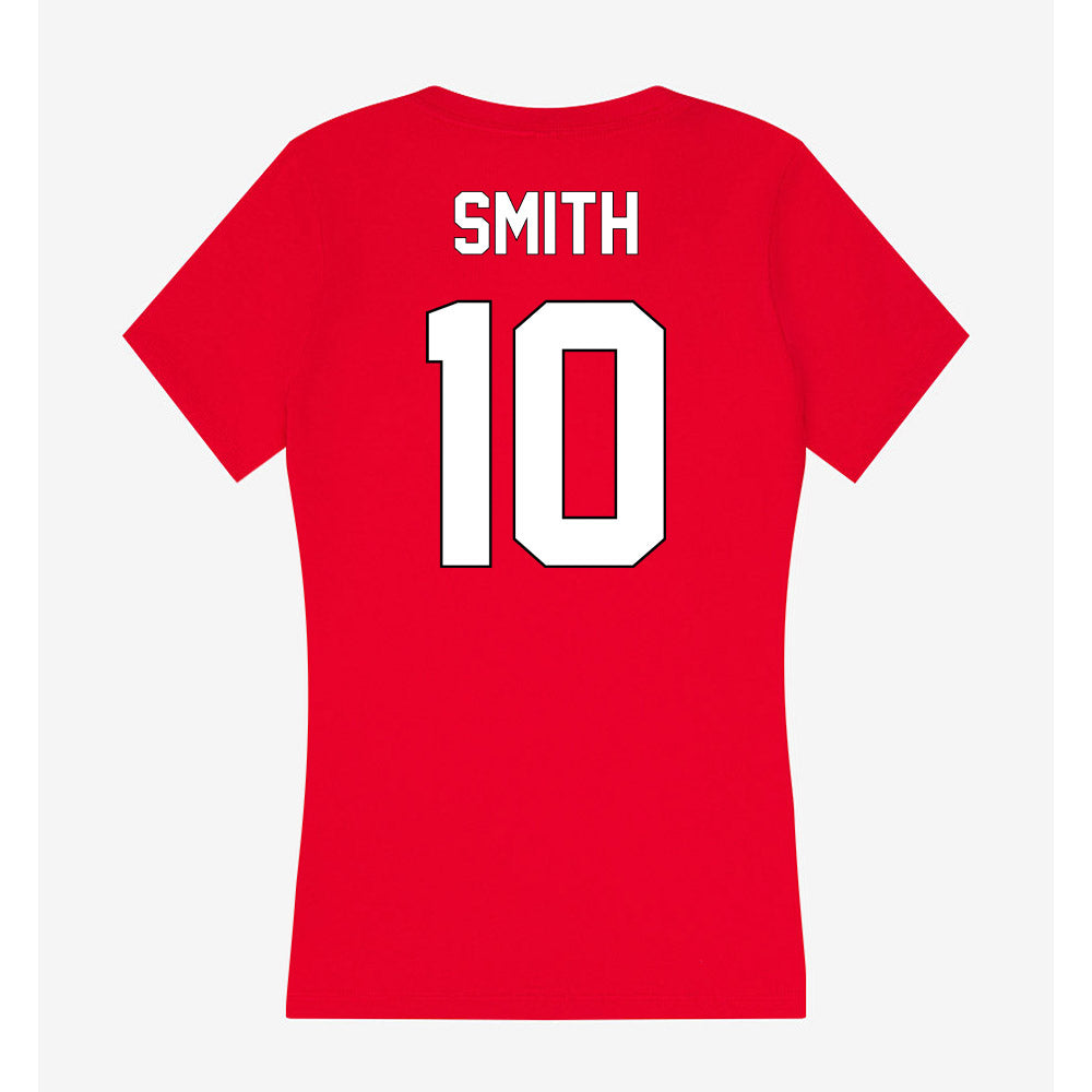 Maryland - NCAA Football : Zymear Smith - Women's V-Neck T-Shirt-1