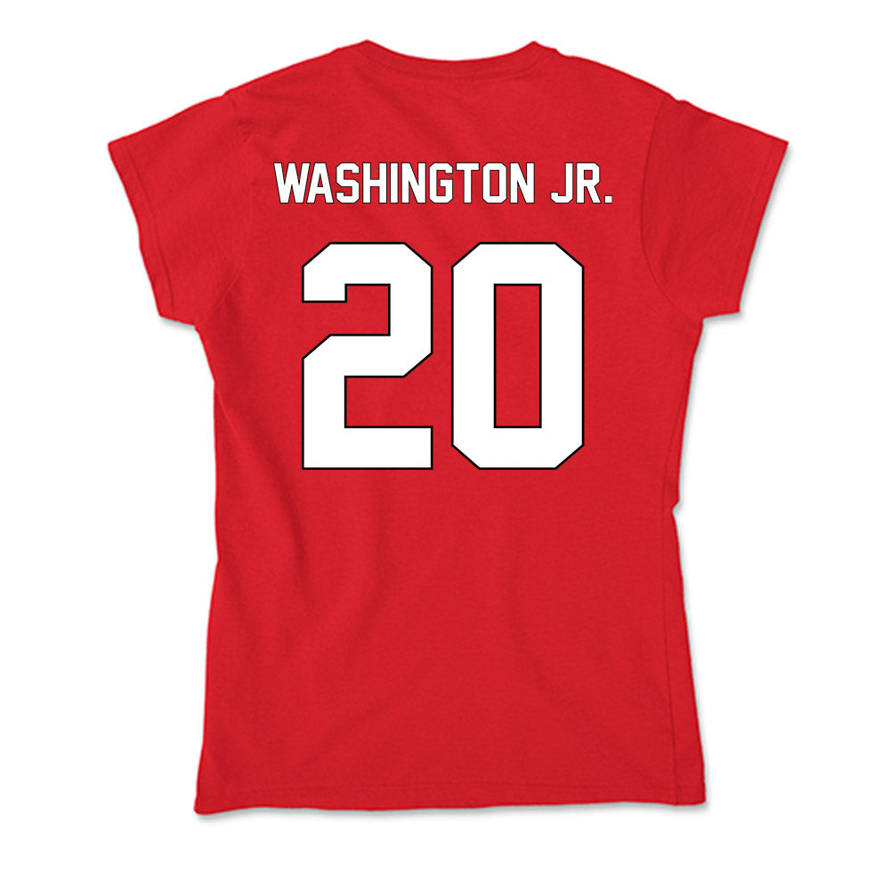 Maryland - NCAA Football : Ontario Washington Jr. - Soft Style Women’s T-Shirt-1