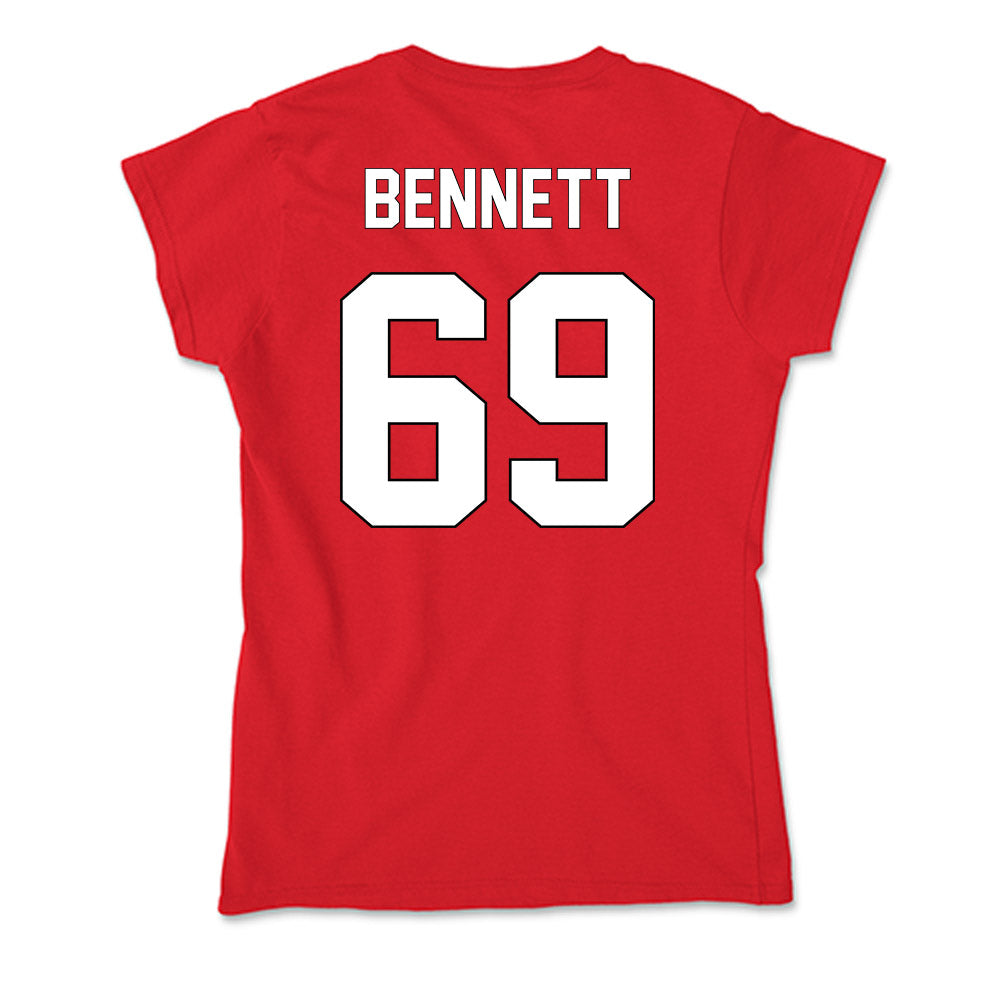 Maryland - NCAA Football : Logan Bennett - Soft Style Women’s T-Shirt-1