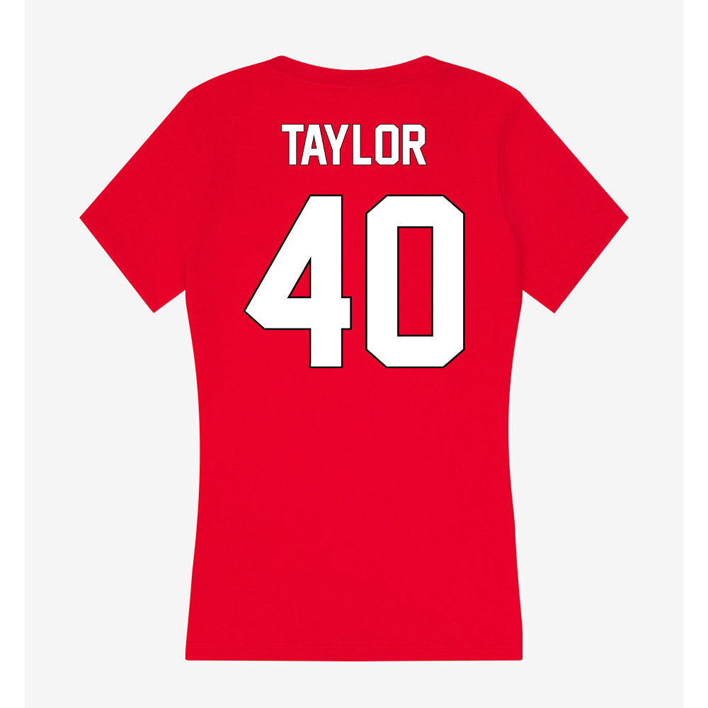Maryland - NCAA Football : Nahsir Taylor - Women's V-Neck T-Shirt-1