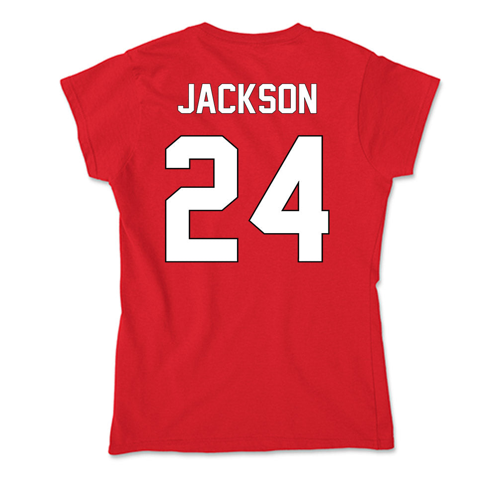 Maryland - NCAA Football : Amari Jackson - Soft Style Women’s T-Shirt-1