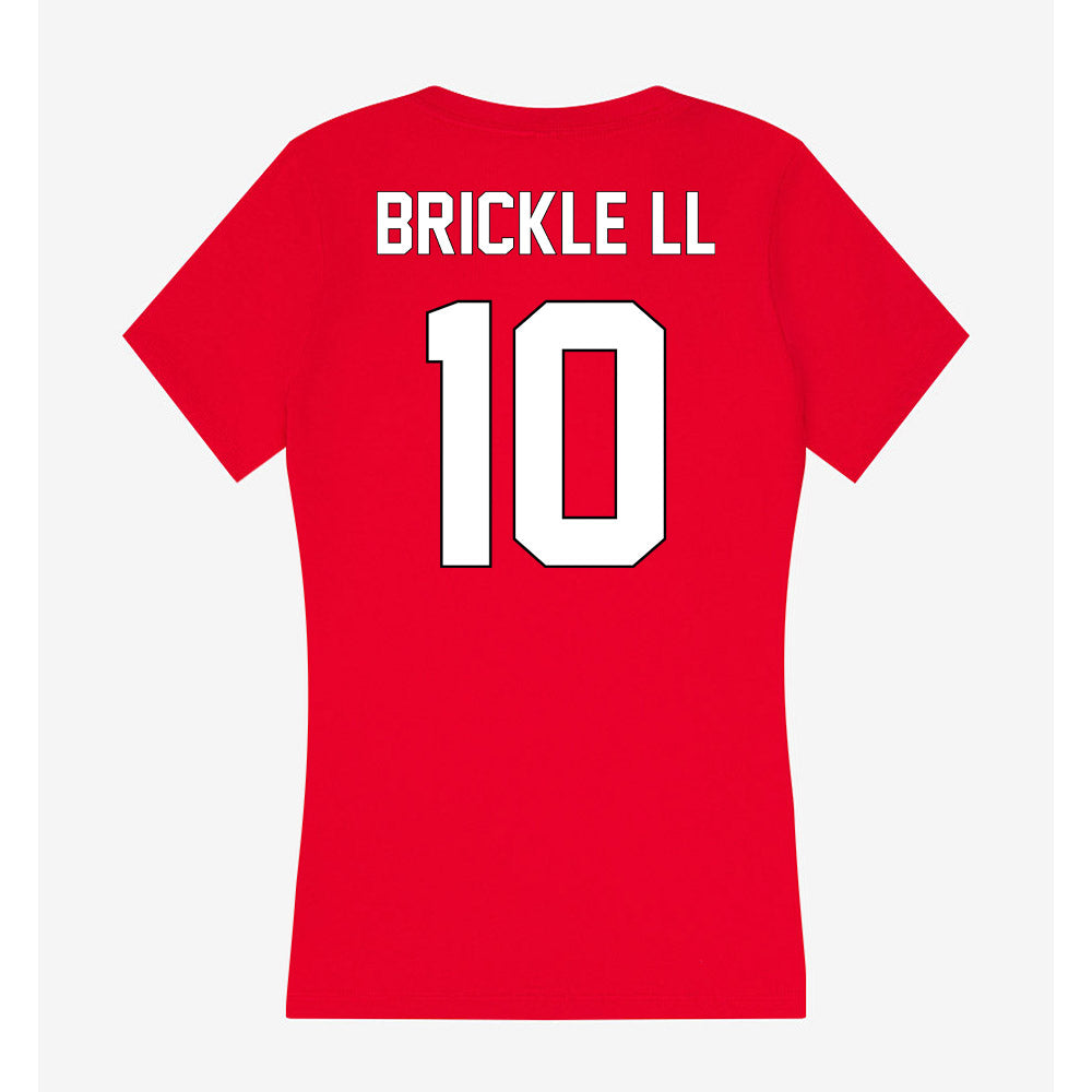 Maryland - NCAA Football : Cam Brickle ll - Women's V-Neck T-Shirt-1