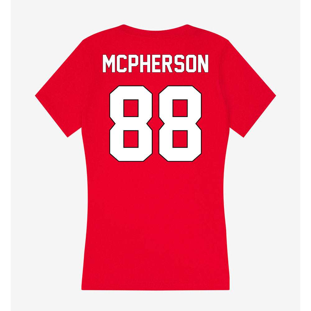 Maryland - NCAA Men's Lacrosse : Hamish McPherson - Women's V-Neck T-Shirt-1