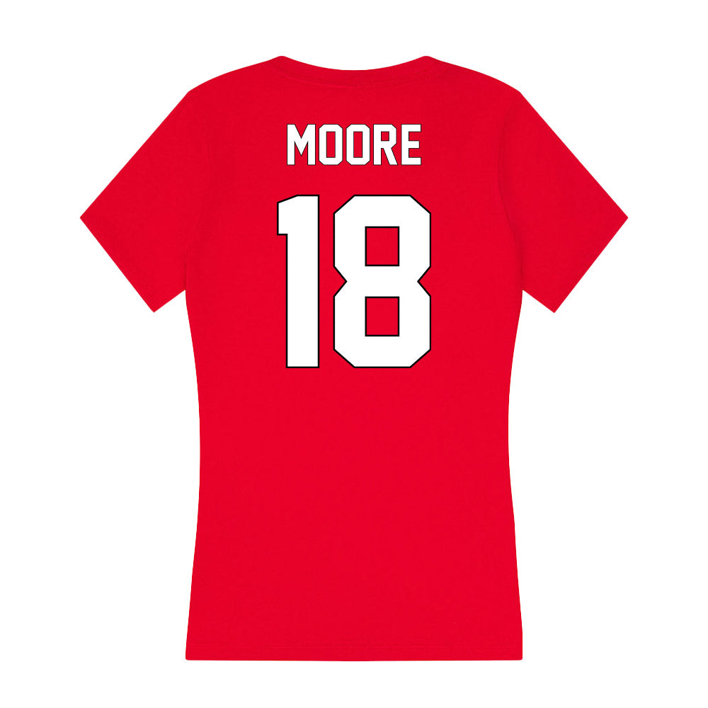 Maryland - NCAA Football : Alex Moore - Women's V-Neck T-Shirt-1