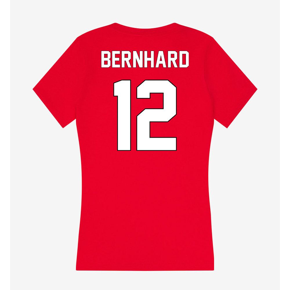 Maryland - NCAA Football : Nathan Bernhard - Women's V-Neck T-Shirt-1