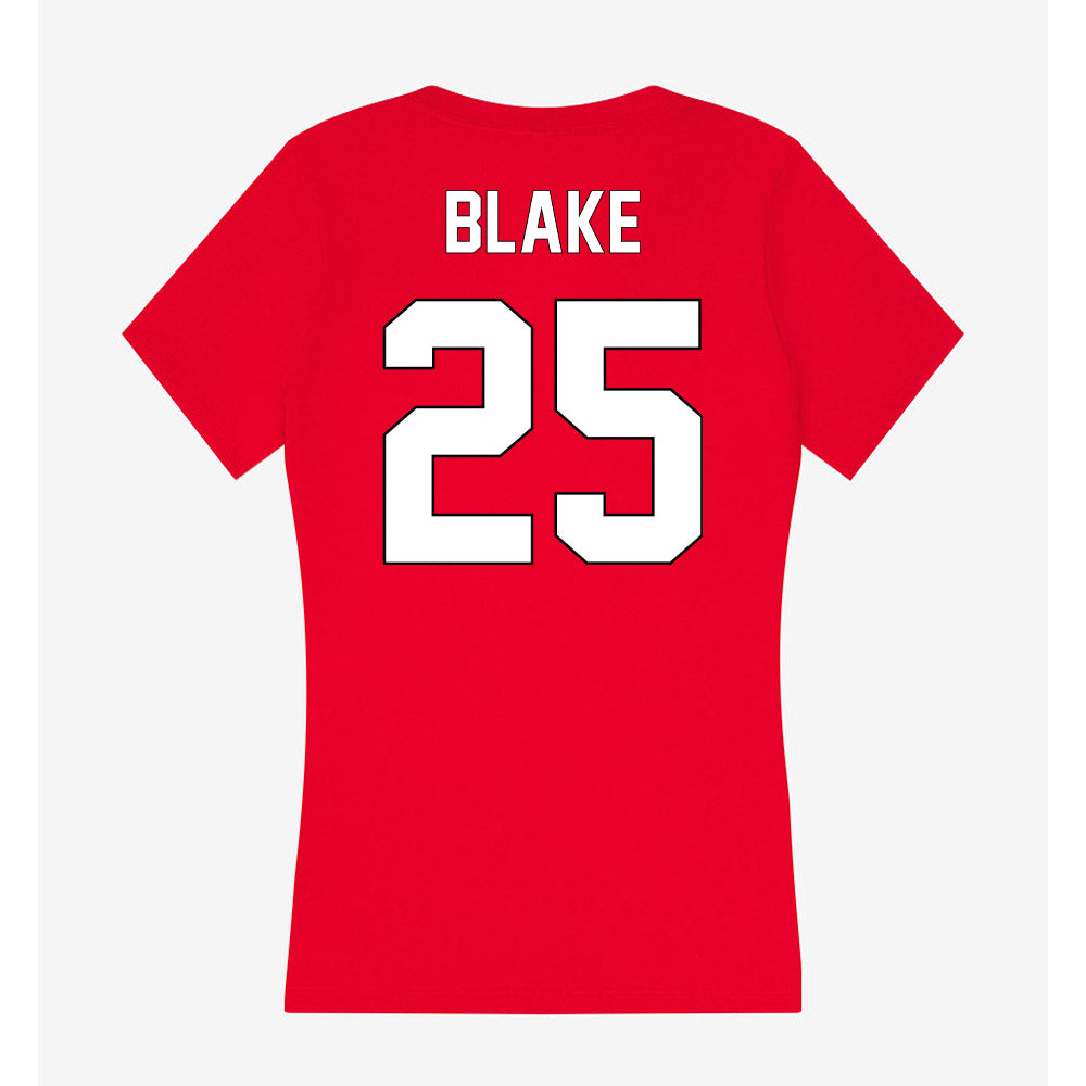 Maryland - Men's Basketball Alumni : Steve Blake - Women's V-Neck T-Shirt-1