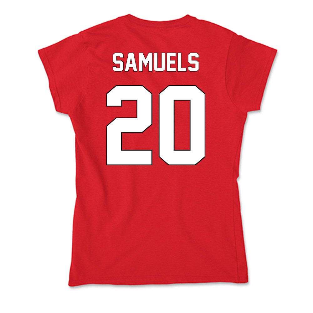Maryland - NCAA Football : DJ Samuels - Soft Style Women’s T-Shirt-1