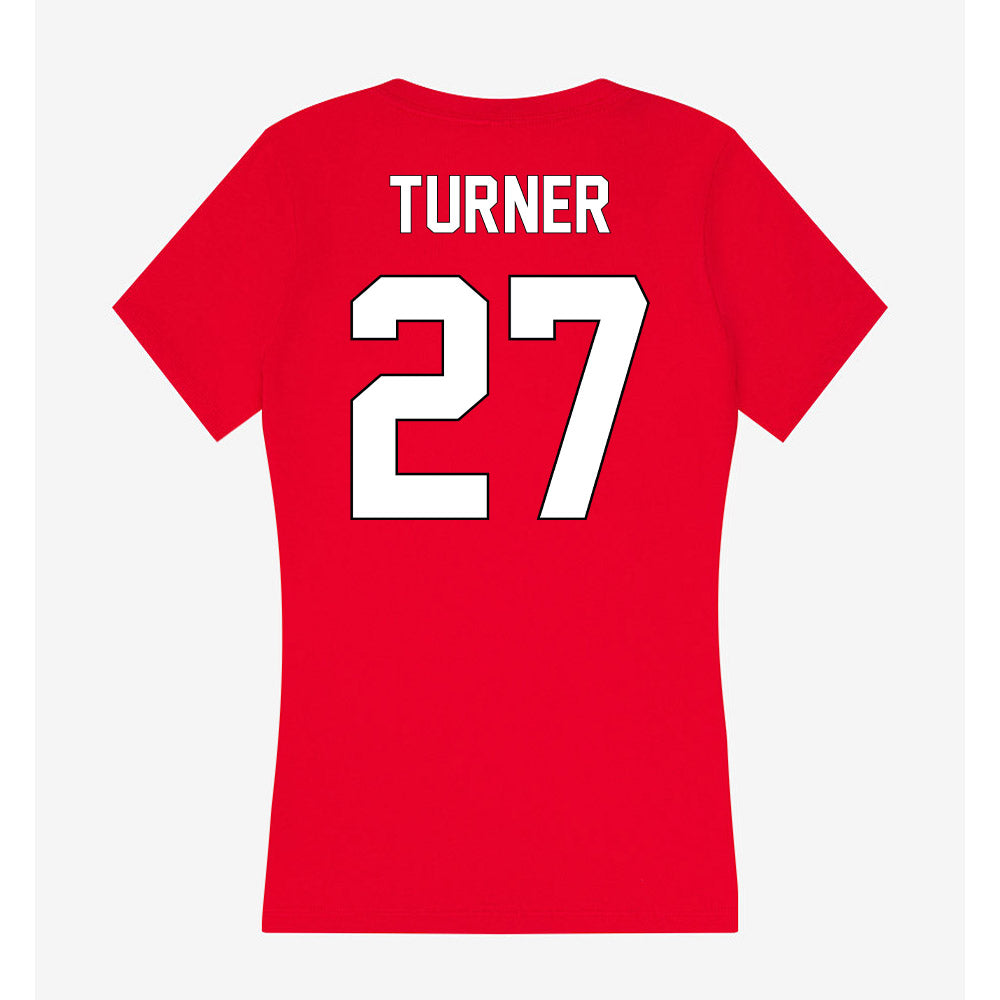 Maryland - NCAA Softball : Logan Turner - Women's V-Neck T-Shirt-1