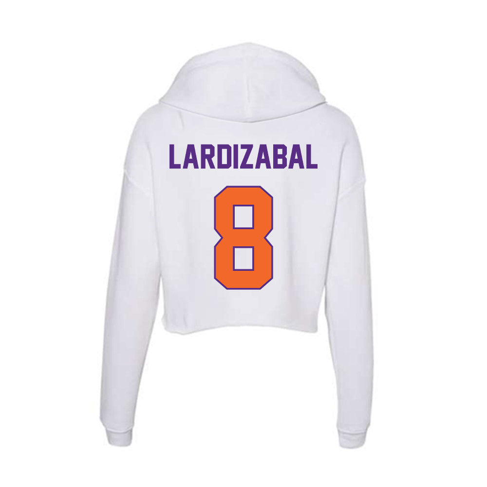 Clemson - NCAA Softball : Madison Lardizabal - Women's Crop Fleece Hooded Sweatshirt-1