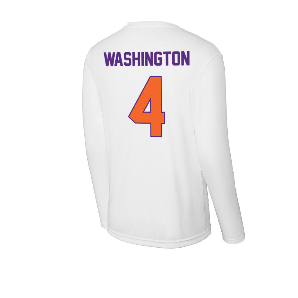 Clemson - NCAA Women's Volleyball : Brianna Washington - Activewear Long Sleeve T-Shirt-1