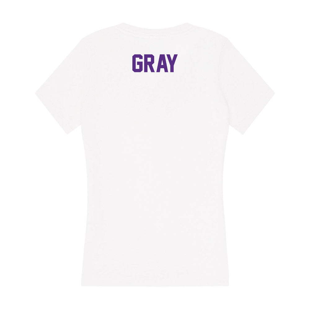 Clemson - NCAA Women's Track & Field : Sade Gray - Women's V-Neck T-Shirt-1
