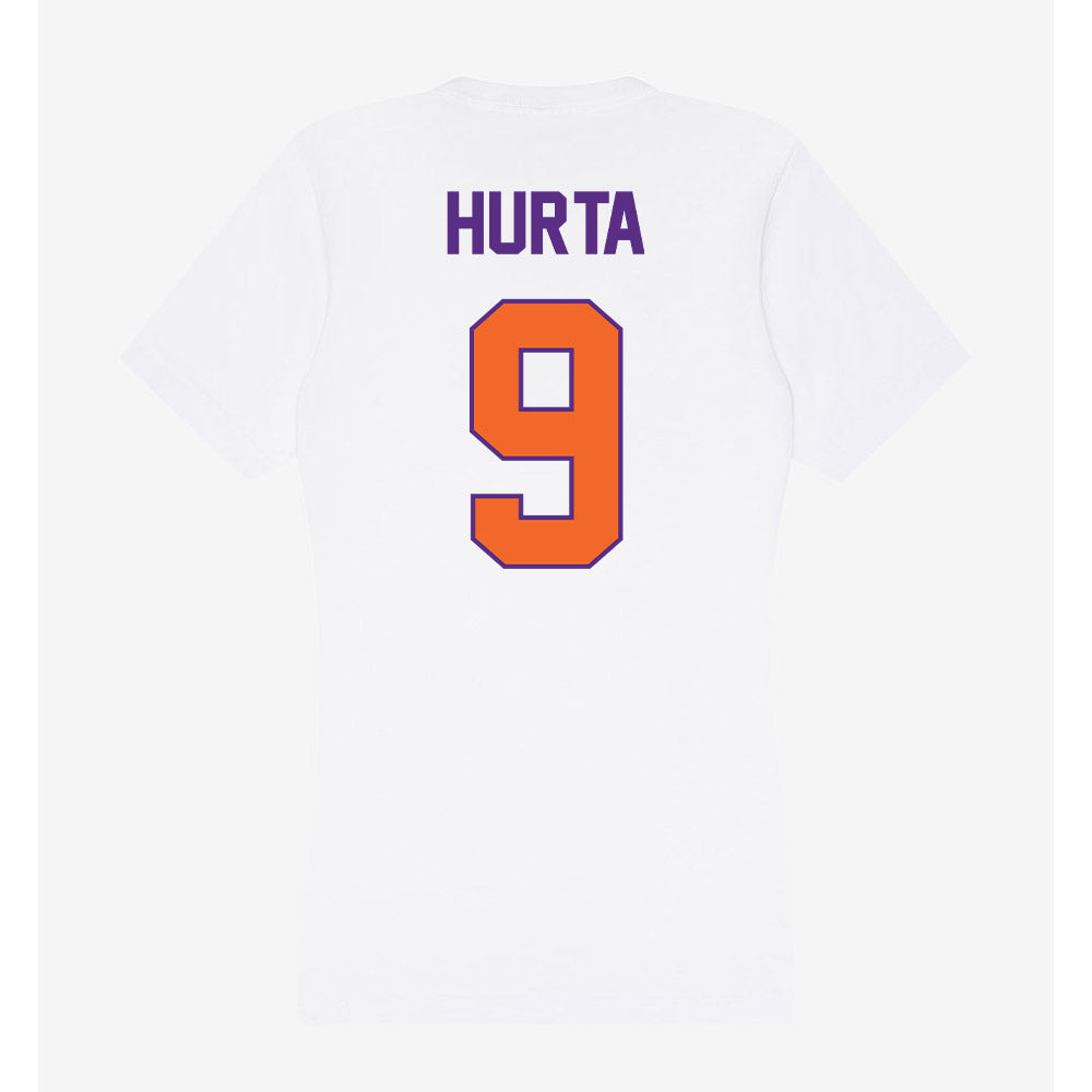 Clemson - NCAA Women's Volleyball : Kathryn Hurta - Women's V-Neck T-Shirt-1