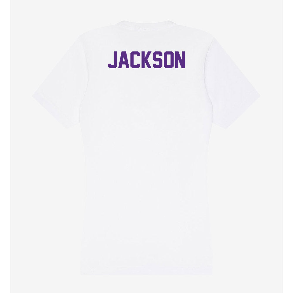 Clemson - NCAA Women's Gymnastics : Eve Jackson - Women's V-Neck T-Shirt-1