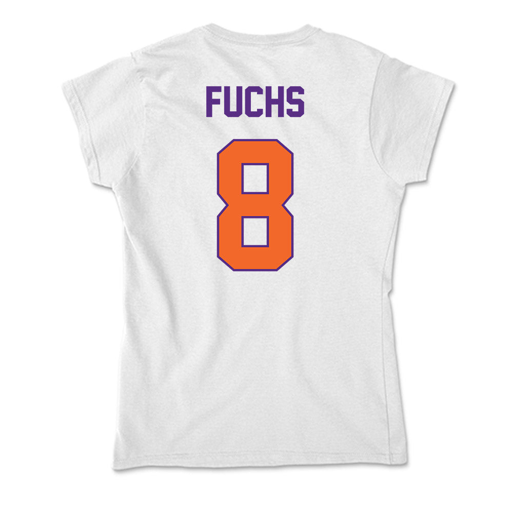 Clemson - NCAA Men's Basketball : David Fuchs - Soft Style Women’s T-Shirt-1
