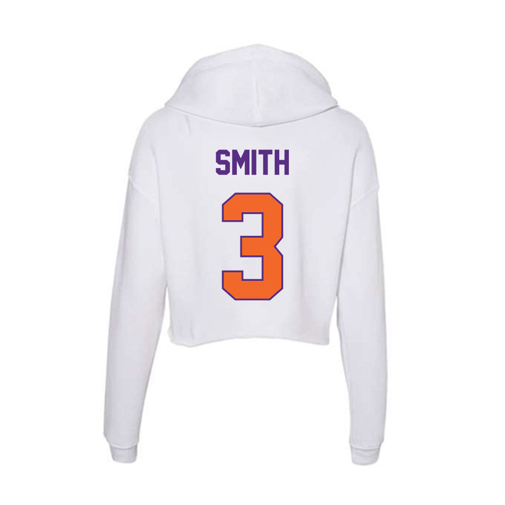 Clemson - NCAA Football : Tristan Smith - Women's Crop Fleece Hooded Sweatshirt-1