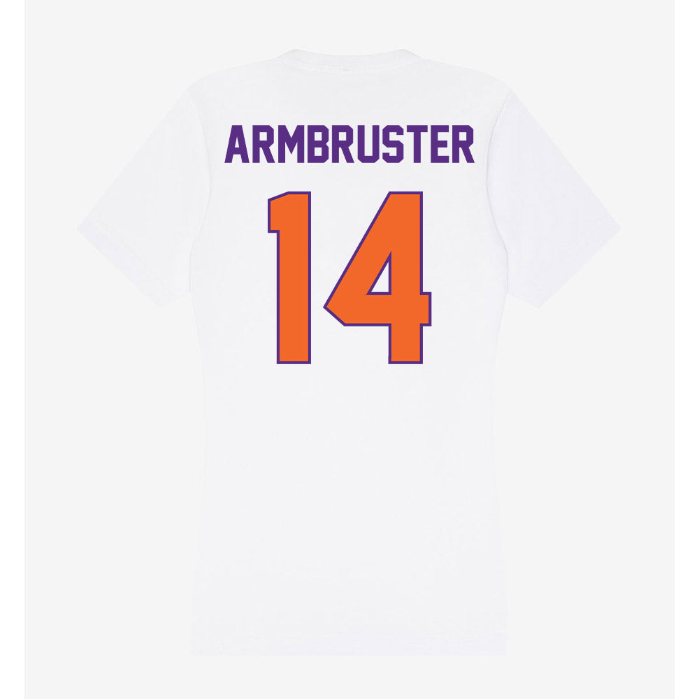 Clemson - NCAA Women's Volleyball : Audrey Armbruster - Women's V-Neck T-Shirt-1