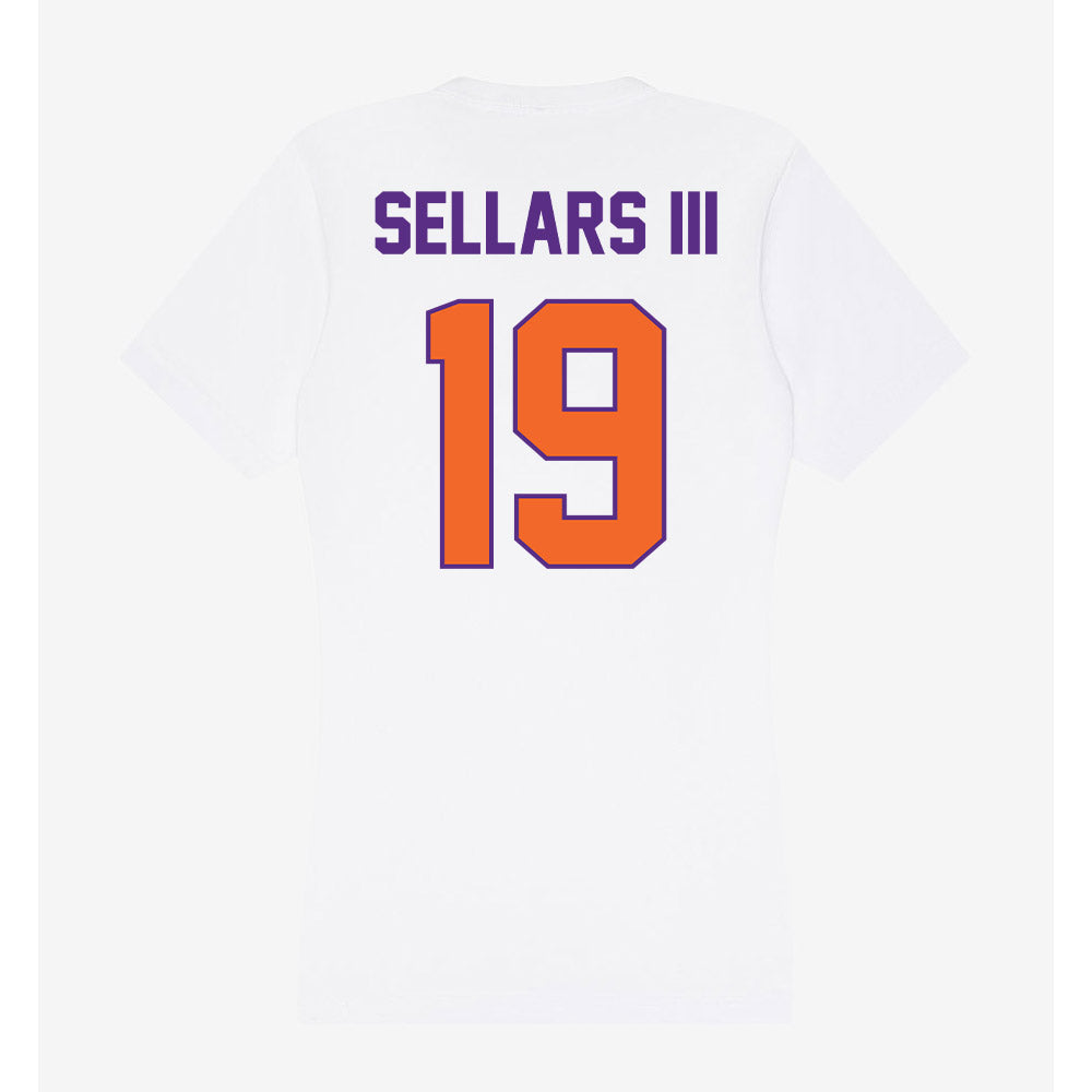 Clemson - NCAA Football : Gordon Sellars III - Women's V-Neck T-Shirt-1