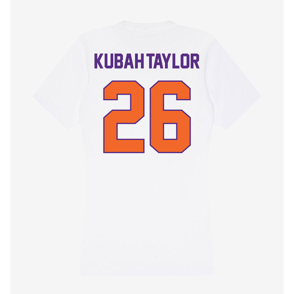 Clemson - NCAA Football : C.J. Kubah-Taylor - Women's V-Neck T-Shirt-1