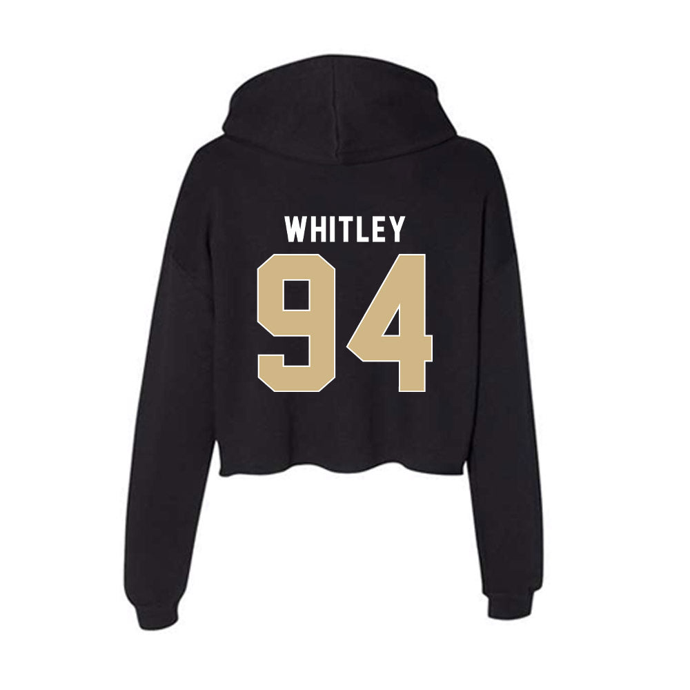 FSU - NCAA Football : Franklin Whitley - Women's Crop Fleece Hoodie-1