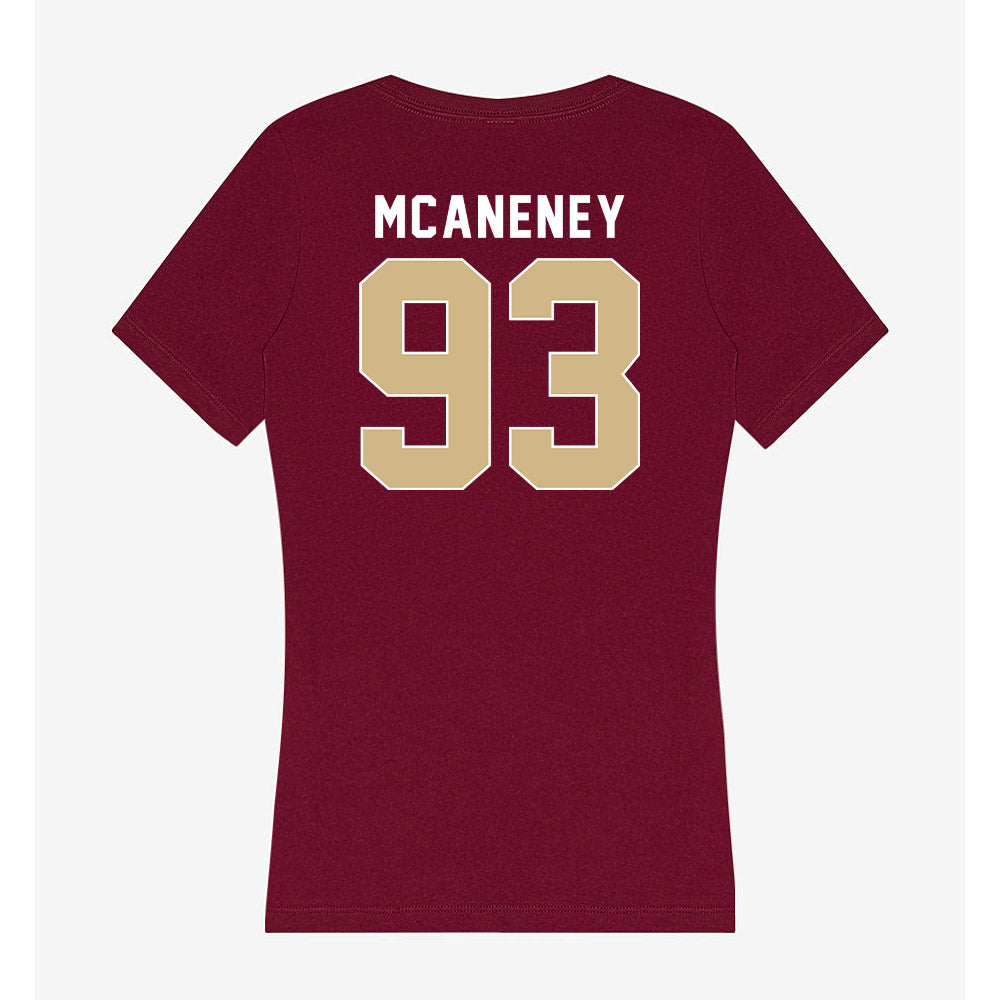 FSU - NCAA Football : Conor McAneney - Women's V-Neck T-Shirt-1