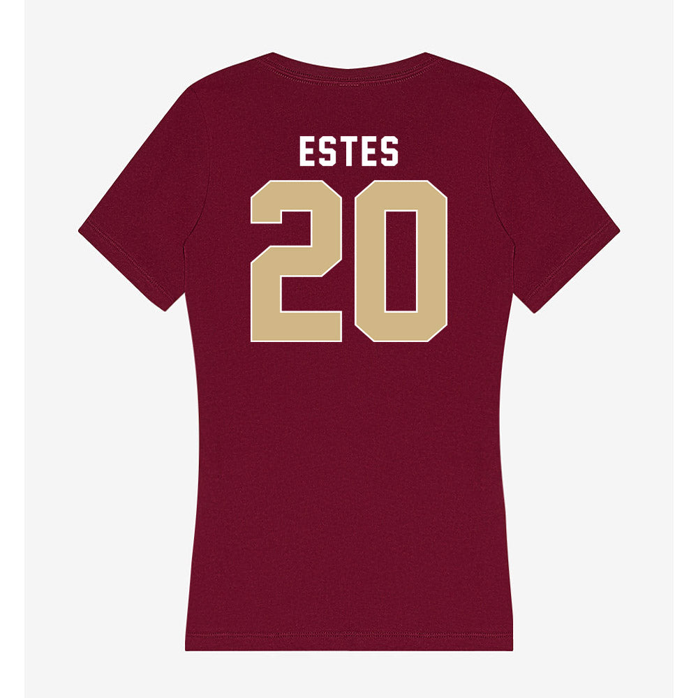 FSU - NCAA Baseball : Jace Estes - Women's V-Neck T-Shirt-1