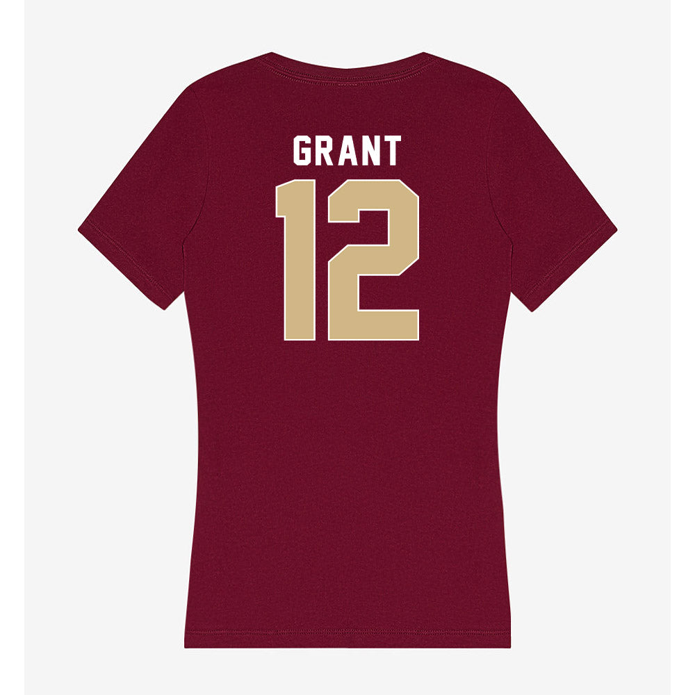 FSU - NCAA Football : Michael Grant - Women's V-Neck T-Shirt-1