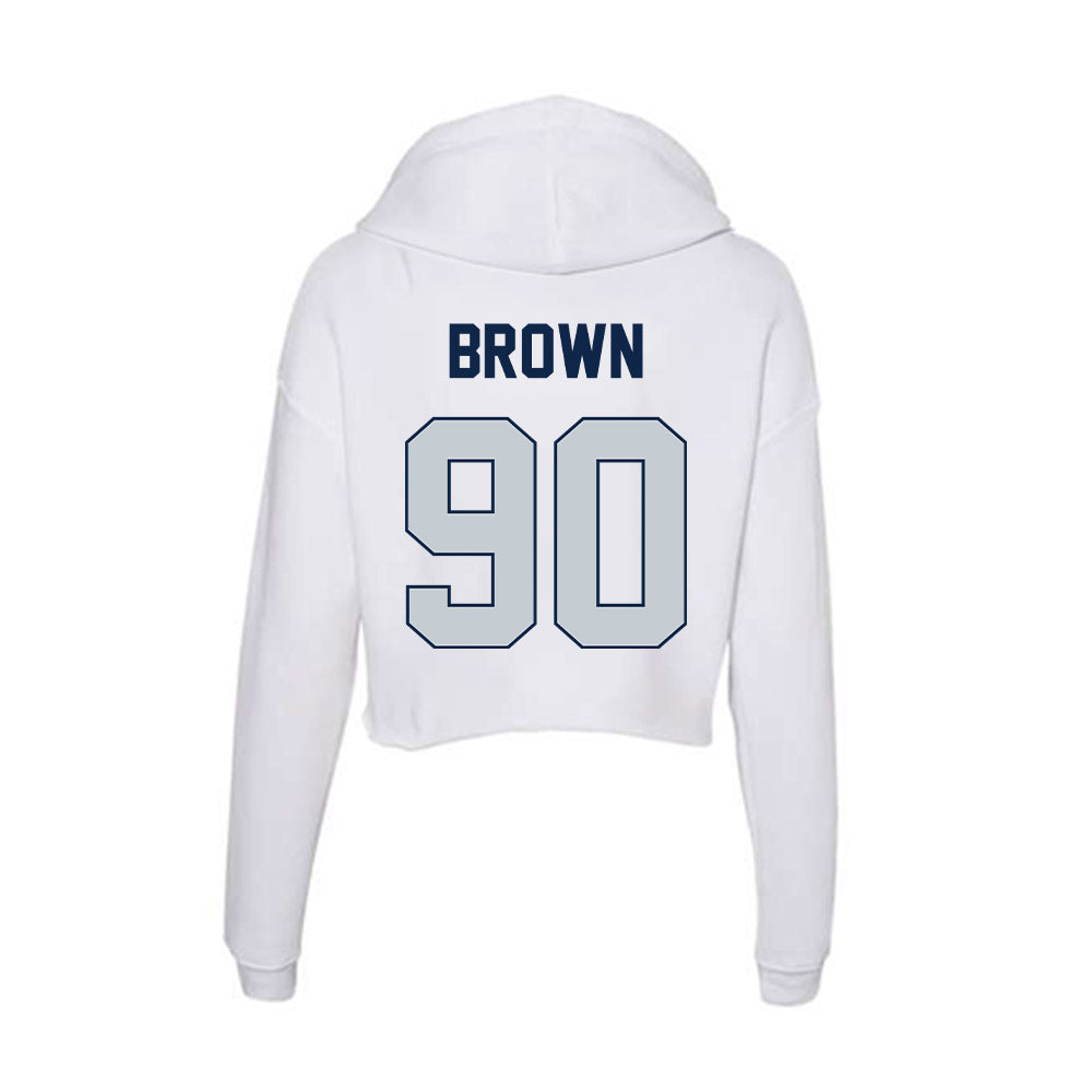 Samford - NCAA Football : Danny Brown - Women's Crop Fleece Hooded Sweatshirt-1