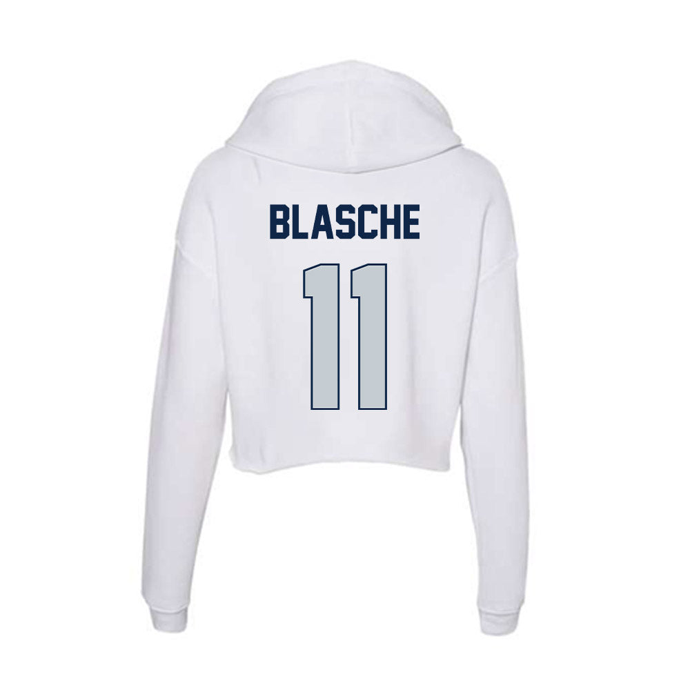 Samford - NCAA Baseball : Mason Blasche - Women's Crop Fleece Hoodie-1