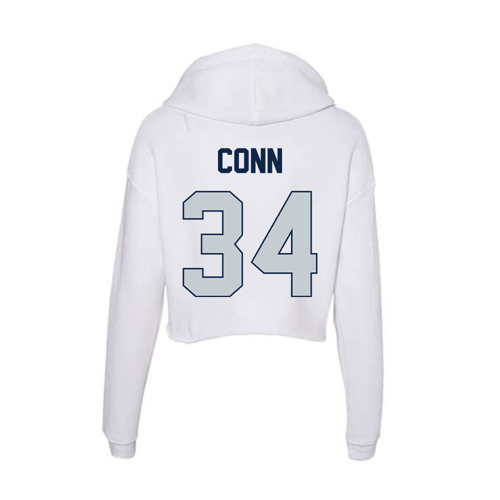 Samford - NCAA Football : Spencer Conn - Women's Crop Fleece Hoodie-1